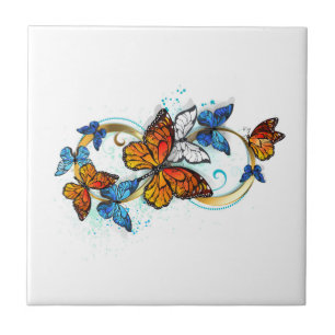 Azulejo Infinidad de Mariposas Monarca