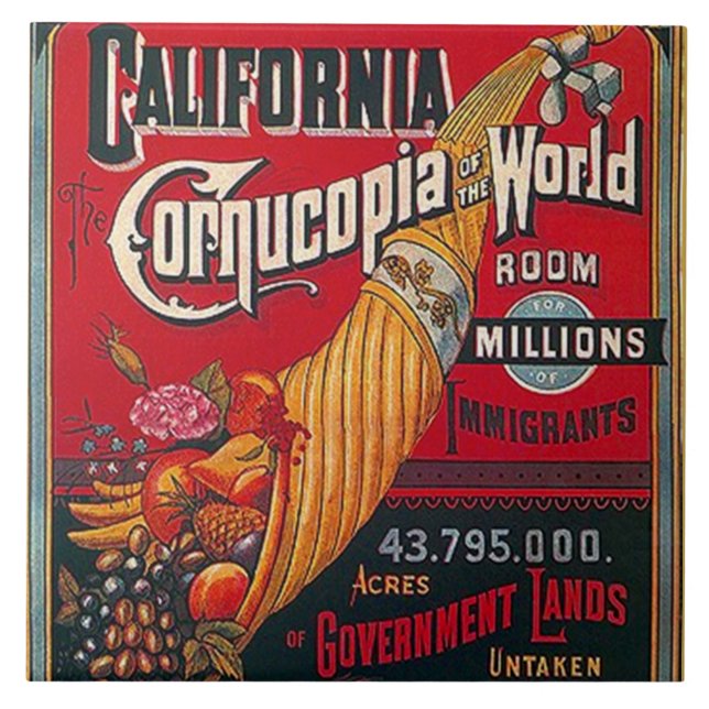 Azulejo Inmigrantes y oportunidad de California del (Frente)