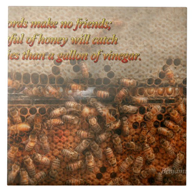 Azulejo Inspiración - Apiario - Abejas - Dulce éxito (Frente)