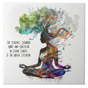 Azulejo Inspiración Mujer Magia Poción Cerámica Tile