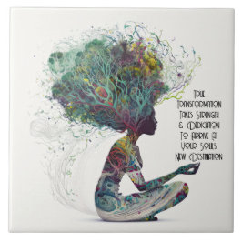 Azulejo Inspiración Mujer Transformación Cerámica Tile