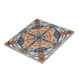 Azulejo Inspiración turca: Armada texturizada y Terracota