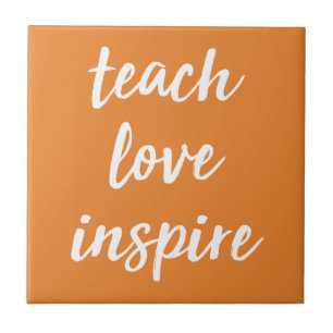 Azulejo Inspirar amor de enseñanza Frase Inspiradora
