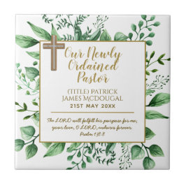 Azulejo Instalación de Pastor Regalo recién Ordenado Perso