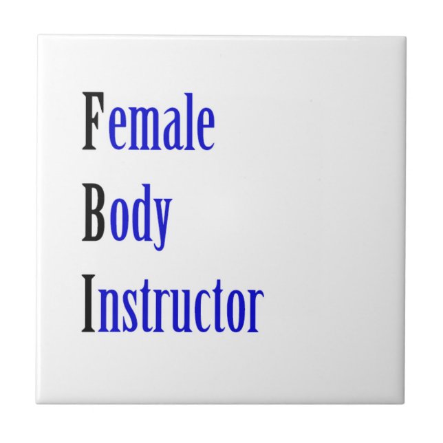 Azulejo Instructora corporal femenina (Frente)