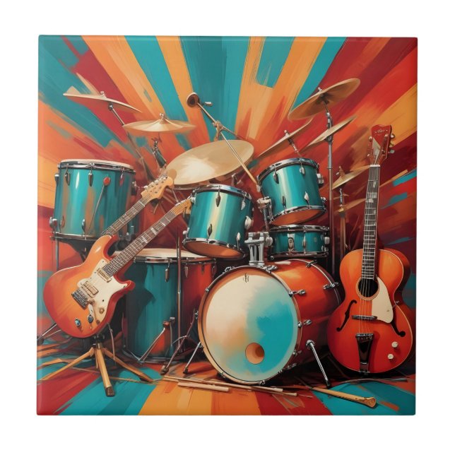 Azulejo Instrumentos musicales (Frente)