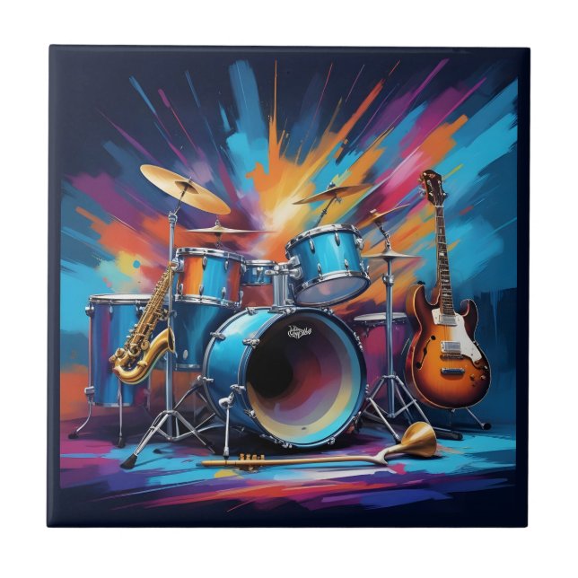 Azulejo Instrumentos musicales (Frente)