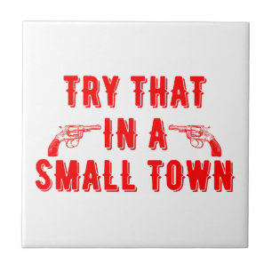 Azulejo Intentar Eso En Una Ciudad Pequeña