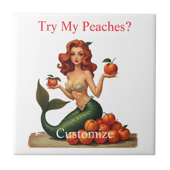 Azulejo Intentar mi Sirenita de Peaches Thunder_Cove (Frente)