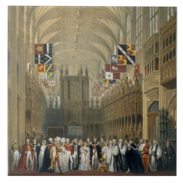 Azulejo Interior de la capilla de San Jorge, 1838 (litho (Frente)