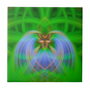 Azulejo Intrincación verde