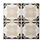 Azulejo Intrincado neutro negro y beige<br><div class="desc">Elegante,  refinado y bonito,  estas baldosas le dan un toque de elegancia a cualquier habitación. Inspirado en las baldosas portuguesas,  el diseño es interesante,  aunque bastante neutro,  y combina a la perfección con los numerosos estilos de decoración. Perfecto para aquellos con casas de campo y casas de estilo vintage.</div>