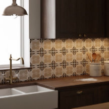 Intrincado neutro negro y beige