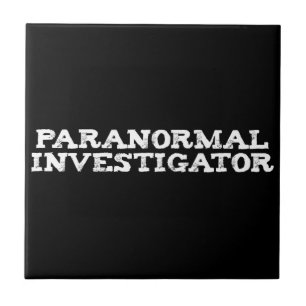 Azulejo Investigador Paranormal Cazador de Fantasmas