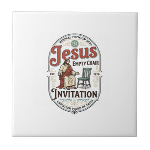 Azulejo Invitación de silla vacía de Jesús Invitación de s