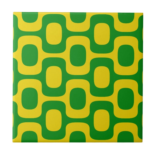 Azulejo Ipanema Sidewalk Pattern, Beach Pattern, Brazil (Frente)