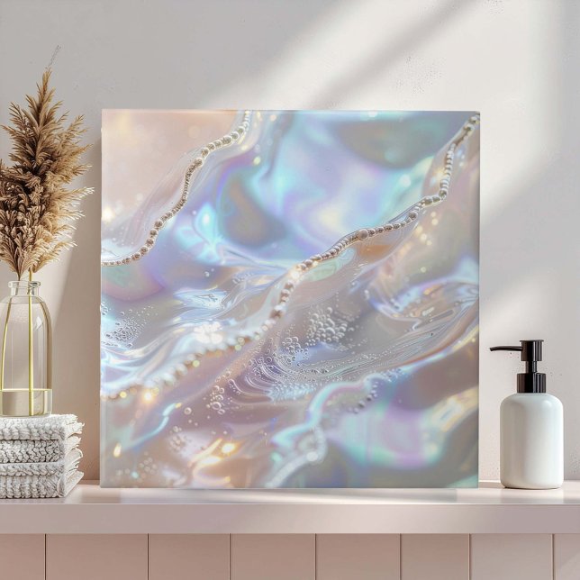 Azulejo Iridescent Mother of Pearl Abstract ID1173b (Subido por el creador)