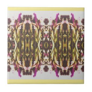 Azulejo Iris Flower Center Tiles