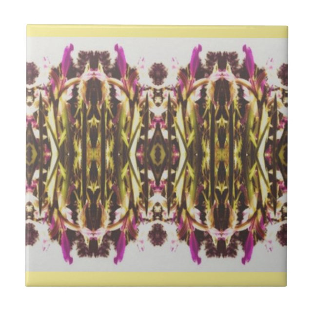 Azulejo Iris Flower Center Tiles (Frente)