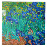 Azulejo Irises, Vincent van Gogh<br><div class="desc">Vincent Willem van Gogh (30 de marzo de 1853 a 29 de julio de 1890) fue un pintor holandés post-impresionista que figura entre las figuras más famosas e influyentes de la historia del arte occidental. En poco más de una década, creó unas 2.100 obras de arte, entre ellas unas 860...</div>