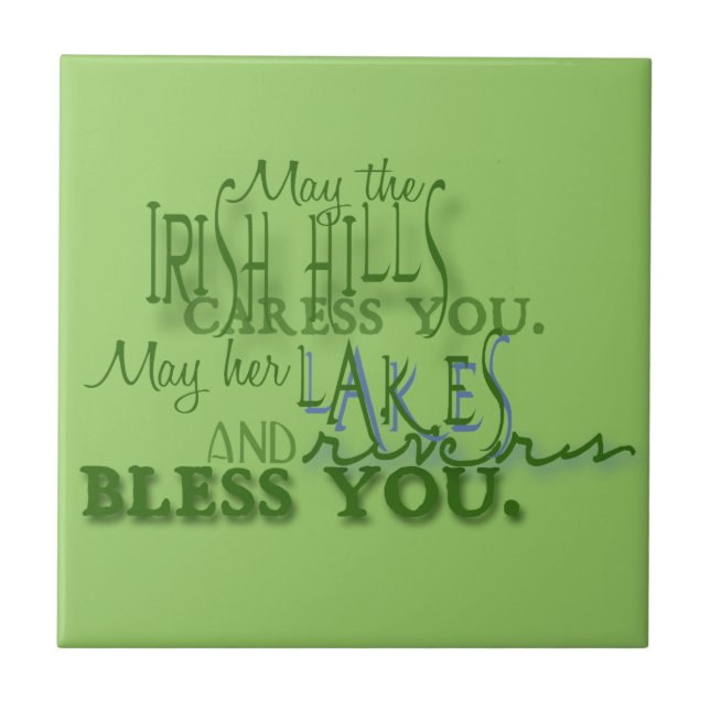Azulejo Irish Hills Blessing (Frente)