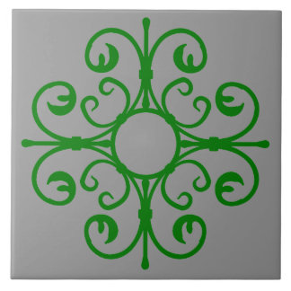 Azulejo Ironwork ordenado en mosaico verde