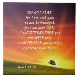 Azulejo Isaías 41:10 No temáis que yo esté contigo