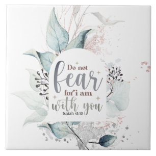 Azulejo Isaías 41:10 No temas que estoy contigo Biblia Ver