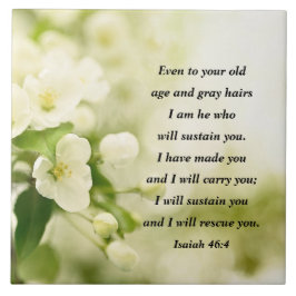 Azulejo Isaías 46:4 Yo soy el que te sustentará