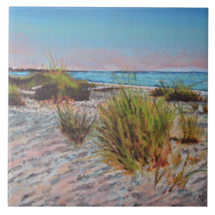 Azulejo Isla Anna Maria, pintura de Florida Beach