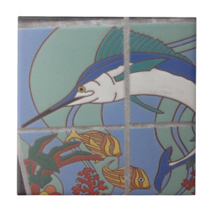 AZULEJO ISLA CATALINA ESTILO CERAMIC TILE MARLIN
