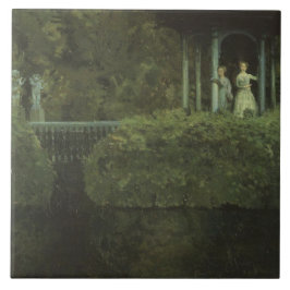 Azulejo Isla de amor (por Konstantin Somov)