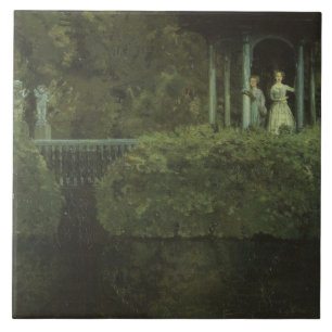 Azulejo Isla de amor (por Konstantin Somov)