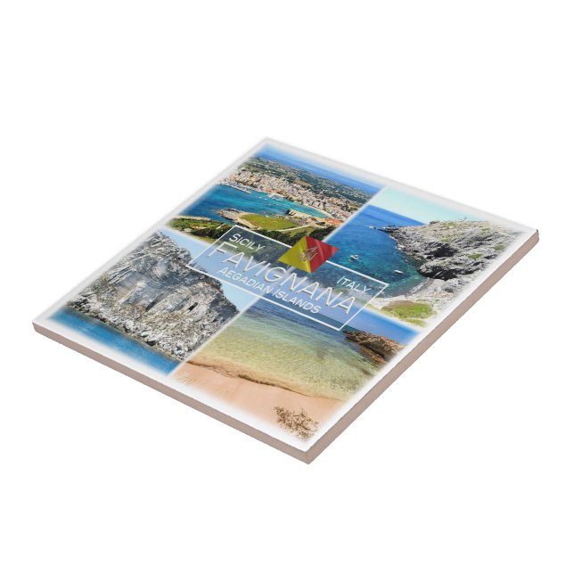 Azulejo ISLA DE FAVIGNANA SCL026, Mosaic, Sicilia, (Lado)