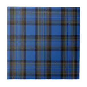 Azulejo Isla de Skye Clan Cazando Tartán Plaid