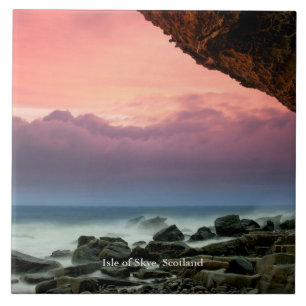 Azulejo Isla de Skye, Escocia etiquetada,