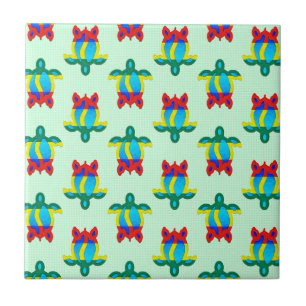 Azulejo Isla Rasta Colores Tortuga Tribal