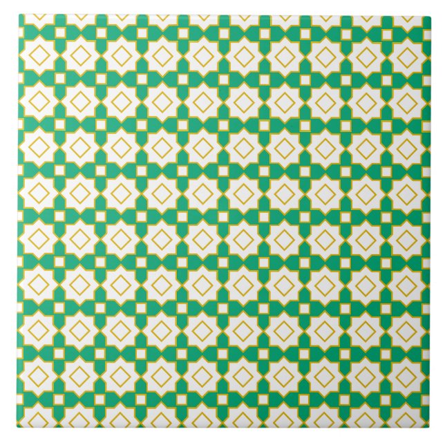 Azulejo Islamic geometric pattern tile (Frente)