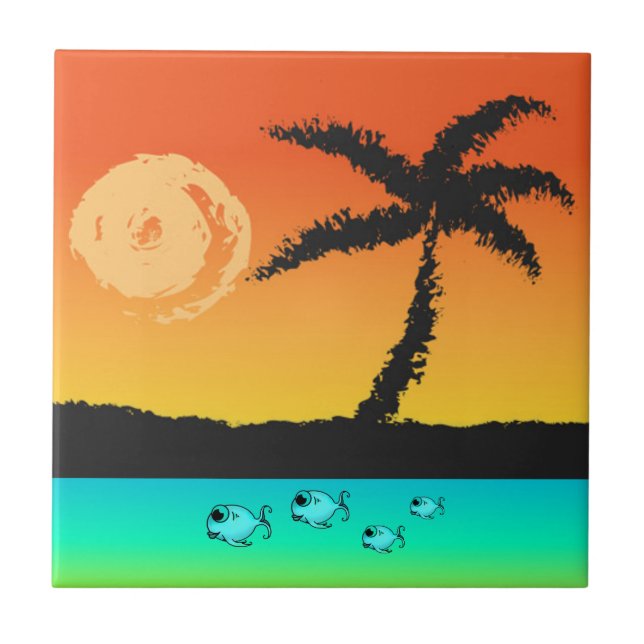 Azulejo Island Sunset (Frente)