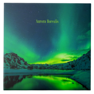 Azulejo Islandia, Aurora Borealis