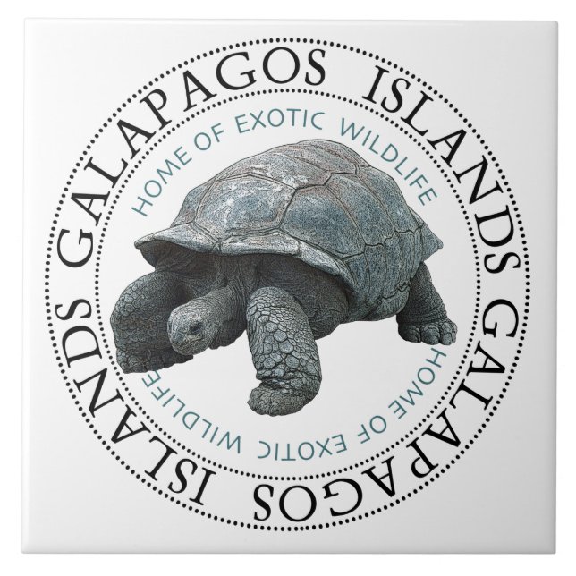 Azulejo Islas Galápagos Tortoise T-Shirt (Frente)