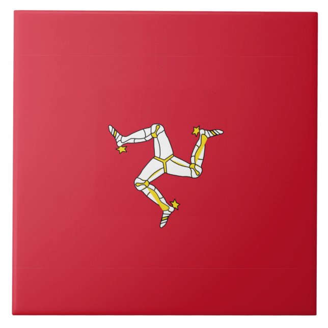 Azulejo Isle of Man flag  (Frente)