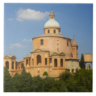 Azulejo Italia, Bolonia, el día soleado con Portico di Sa