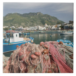 Azulejo ITALIA, Campania (bahía de Nápoles), ISCHIA, FOR