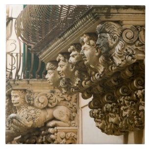 Azulejo ITALIA, Sicilia, NOTO: Mejor pueblo barroco en