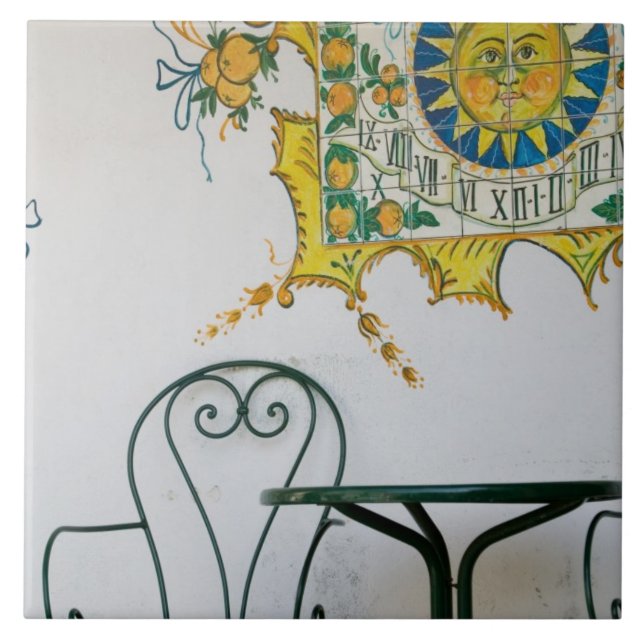 Azulejo ITALIA, Sicilia, TAORMINA: Bam, Bar Café Detalle (Frente)