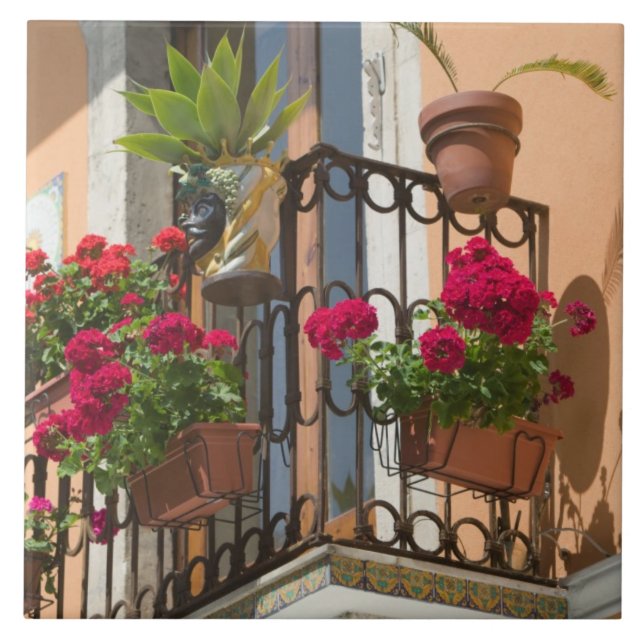 Azulejo ITALIA, Sicilia, TAORMINA: Corso Umberto 1, (Frente)