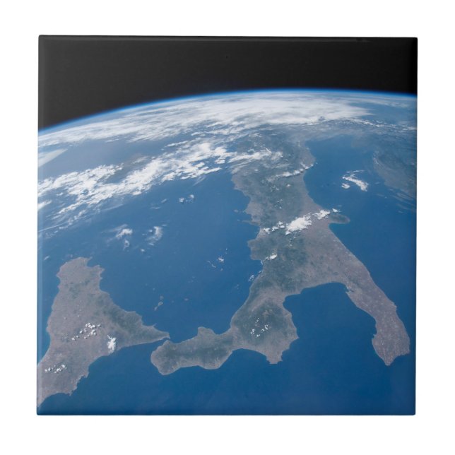 Azulejo Italia Y Su Isla Sicilia. (Frente)