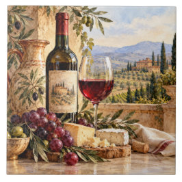 Azulejo Italian Vineyard Ceramic Decorative