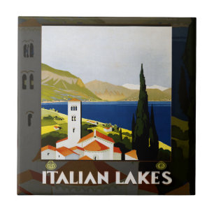 Azulejo Italiana Lakes Vintage Travel Italia